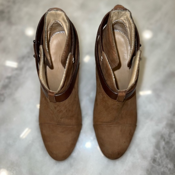 Rag & Bone tan & brown Harrow Booties - Picture 6 of 10